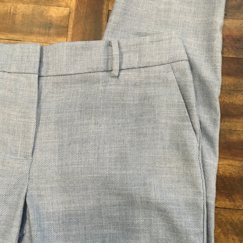Talbots 14 Hampshire ankle pants blue &white slacks trouser pants